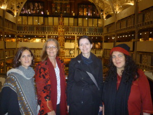 (from l to r) Marie Favereau, Isabelle Charleux, Irina Shingiray, and Maya Petrovich